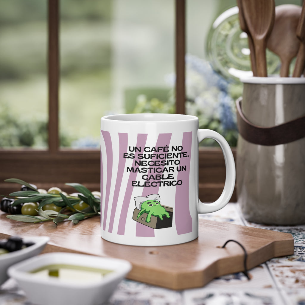 Taza Necesito algo más fuerte que el café