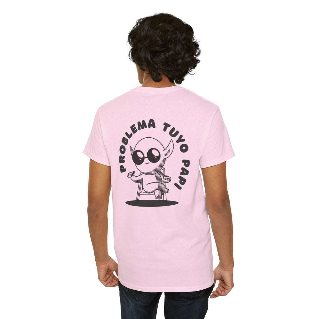 Camiseta problema tuyo papi unisex