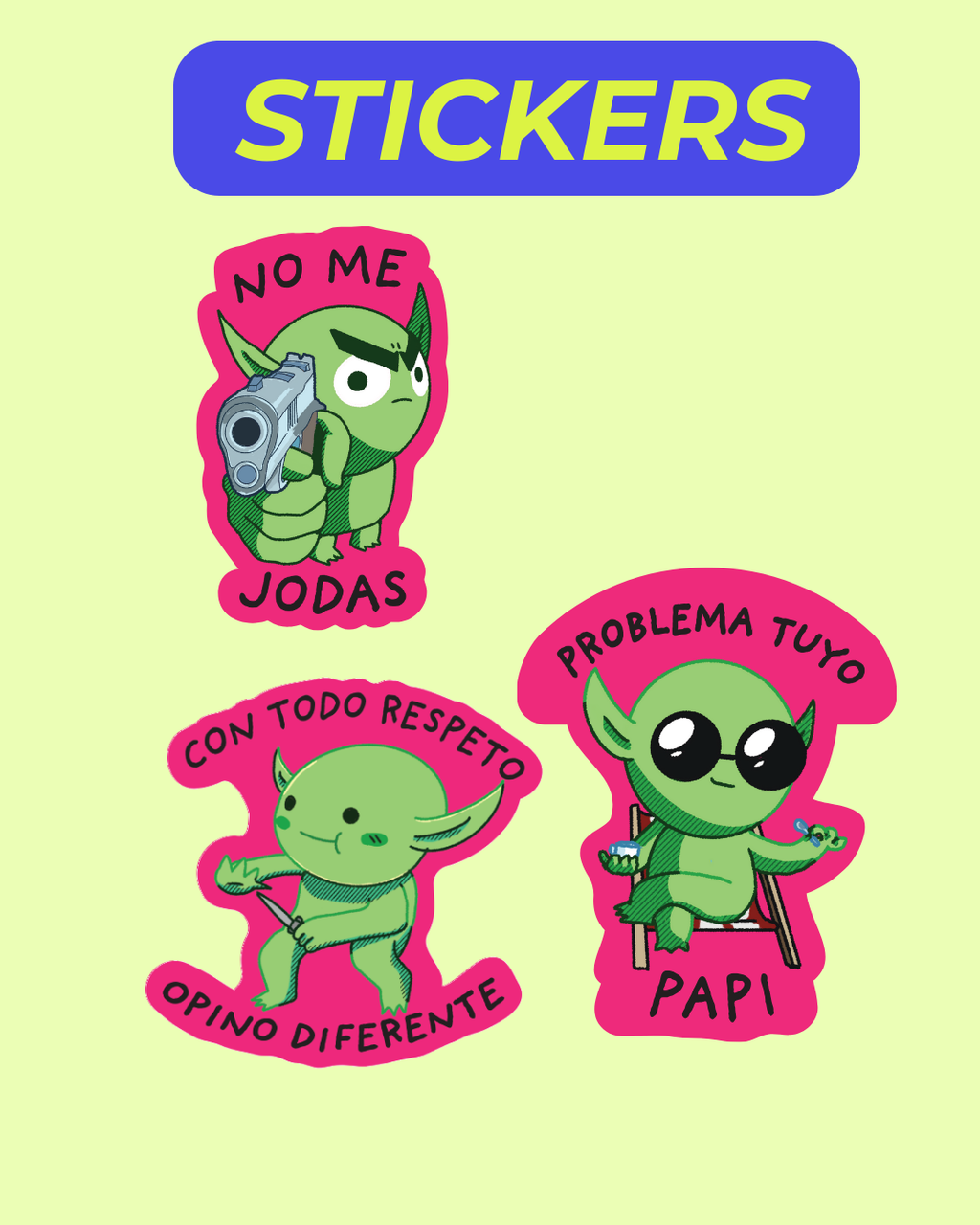 Stickers fluorescente